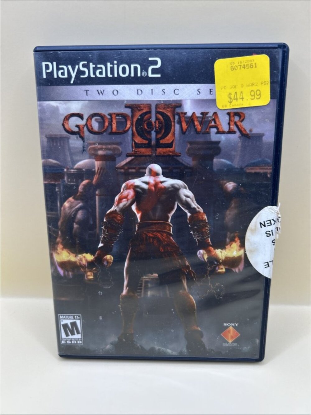 Sony God of War II for PS2 Two Disc Set CIB Complete Tested✅